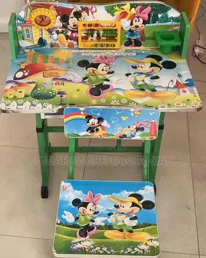 Study Table And Chair Set Height Adjustable Wooden Kids Desk