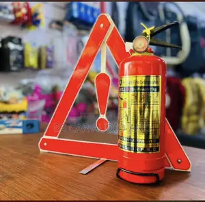 Fire Extinguisher and Triangle