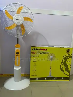 Mewe Rechargeable Standing Fan Size 16 Mw-Rsf16