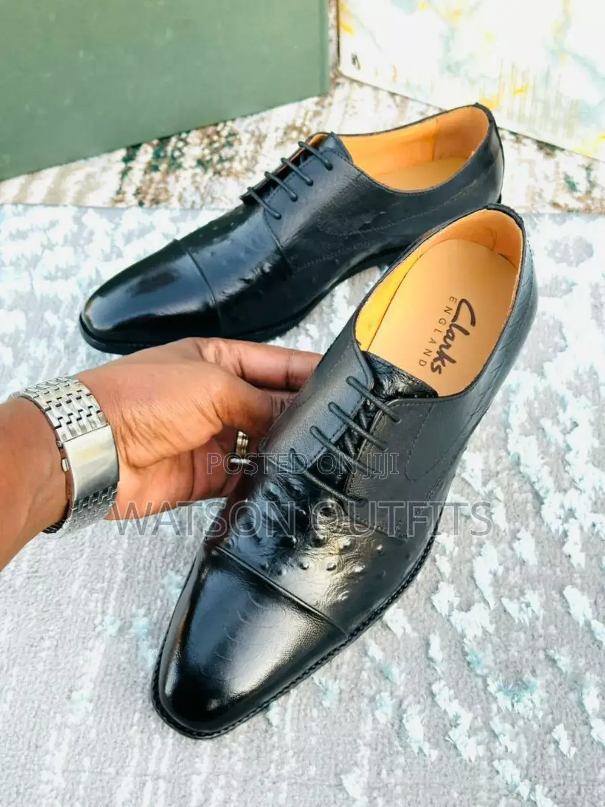 Viatu Vya Ngozi Vya Clarks