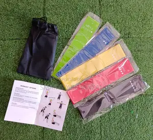 Resistance Loop Bands, Exercise Bands Set Of 5 Rubber