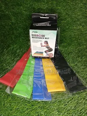 5 Color Body Building Yoga Stretch Resistance Bands Fitness