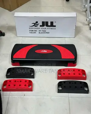 Adjustable High Aerobic Step Platform, Workout Step Up Board