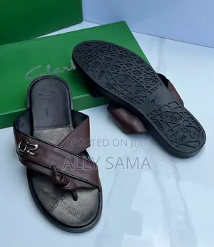 Mens Sandals Brown More Brand Material Leather