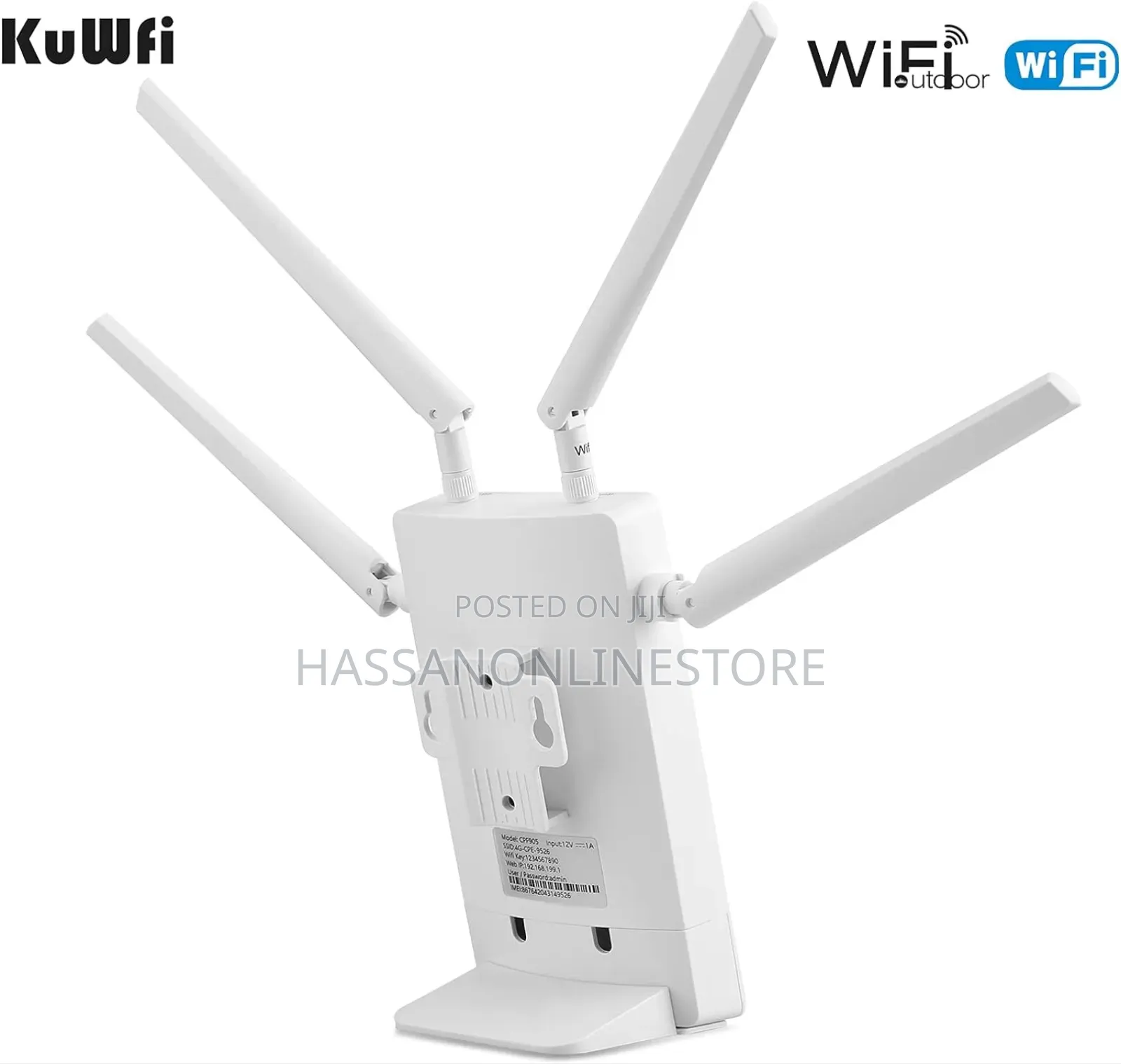 Kuwfi 4G LTE Outdoor Router With SIM Card Slot CPF905-CF5