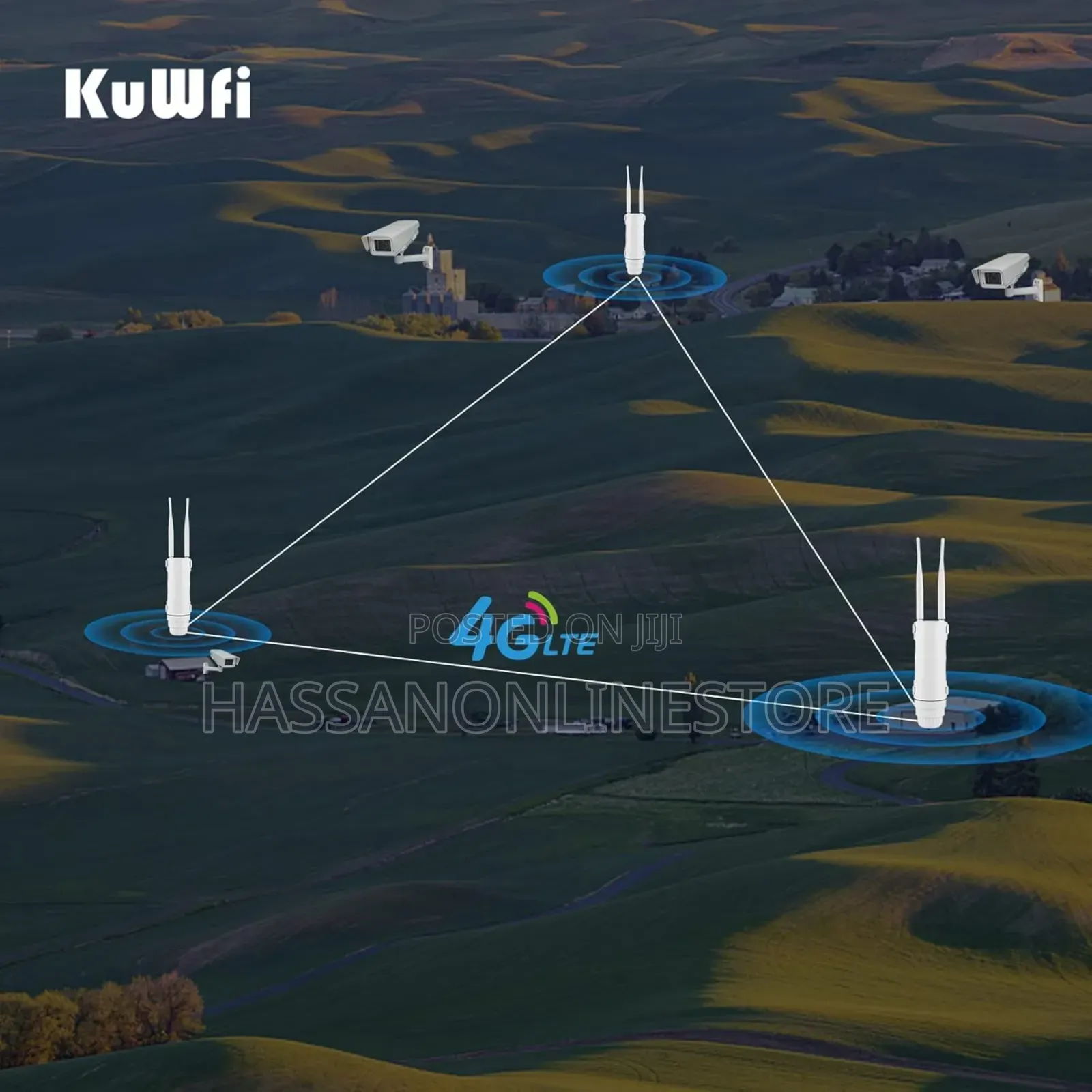 Kuwfi 4G LTE Outdoor Router With SIM Card Slot CPF909