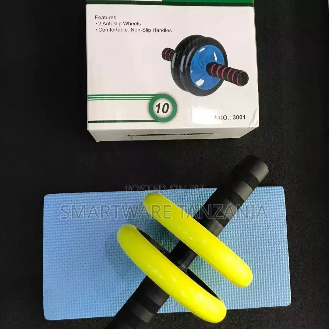 Abdominal Trainer Wheel Roller With Knee Mat