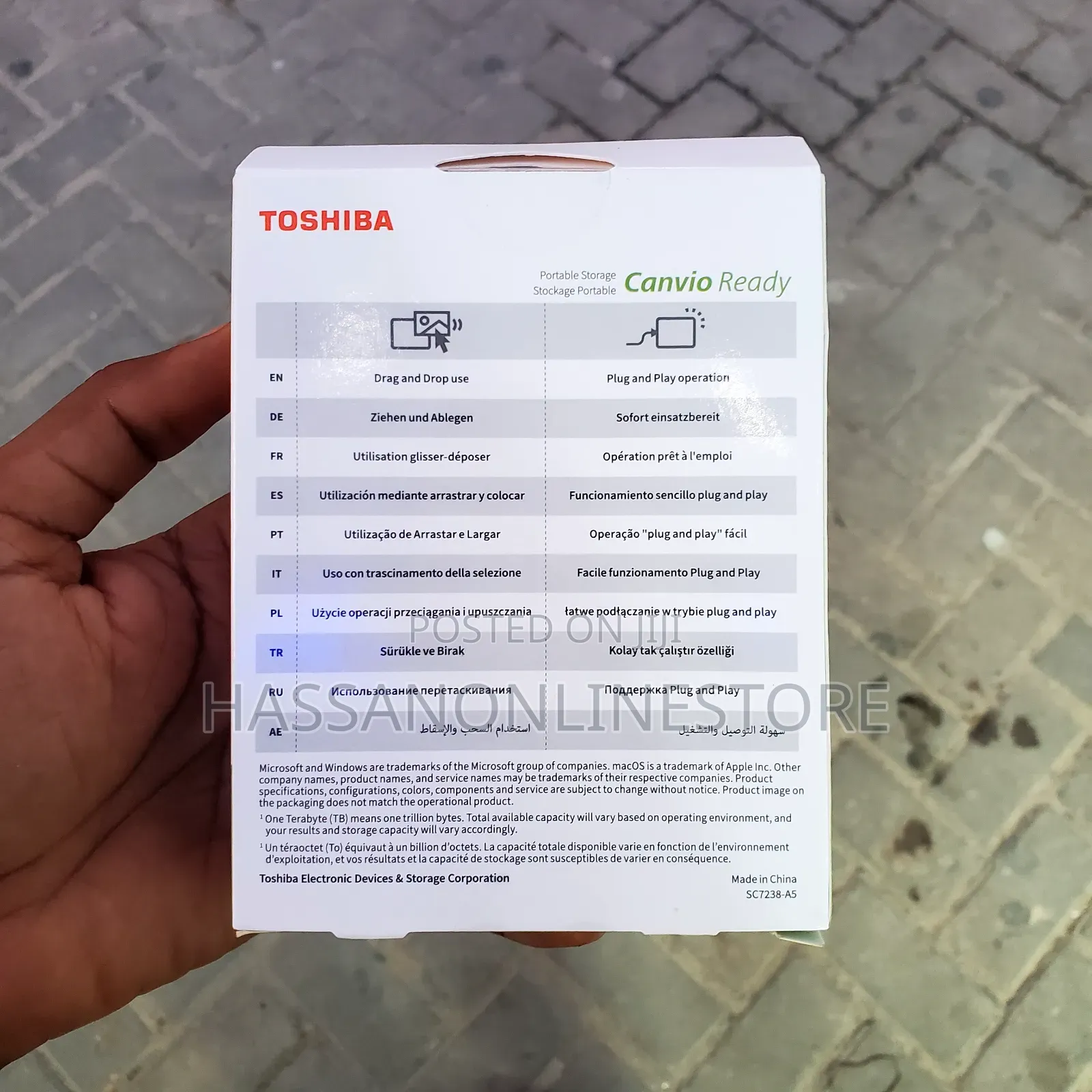 Toshiba Canvio Ready Portable Hard Drive 1tb