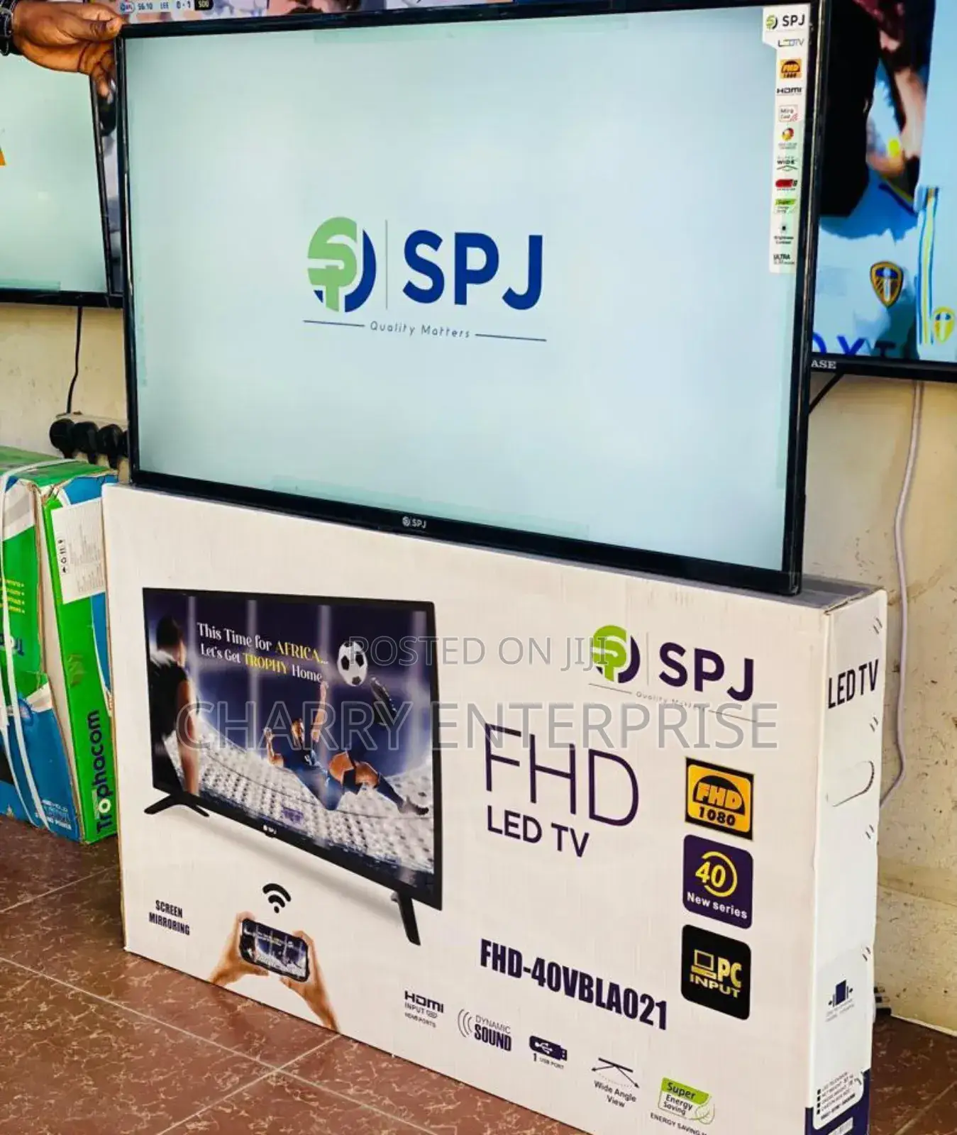 SPJ Full HD 1080 LED Tv 40 Inch With Mirror Cast