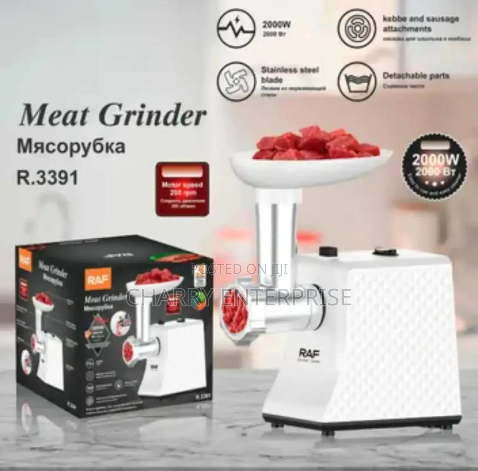 RAF High Quality Meat Grinder / MINCER 
2500w
