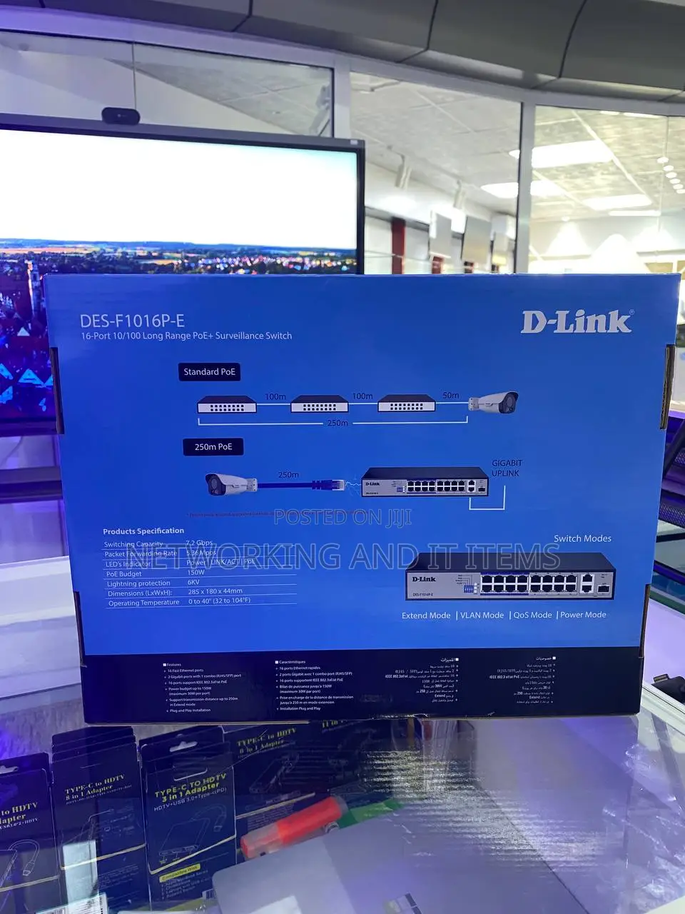 D-Link Long Range Poe Suvailance Switch