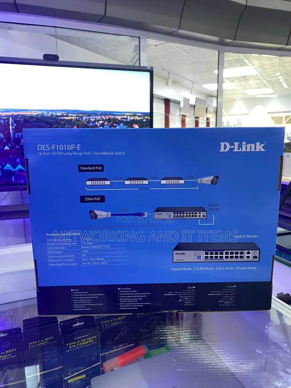 D-Link Long Range Poe Suvailance Switch