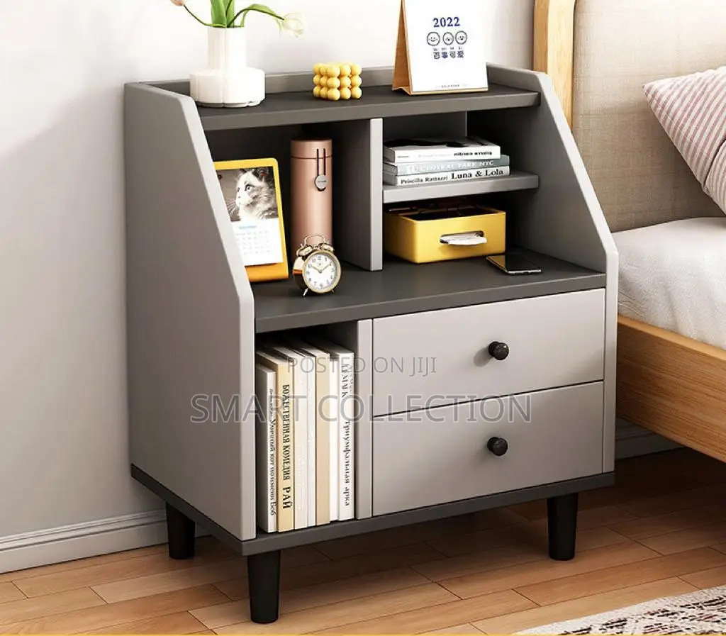 Bedroom Simple Bedside Table With Drawers for Storage