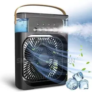 Table Fan With Evaporative Mist Air Cooler