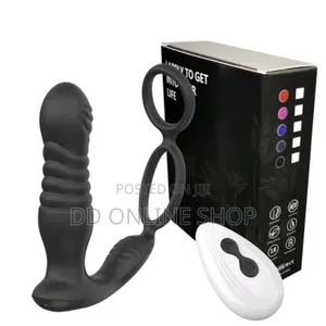 Double Ring Remote Control Telescopic Butt Anal Plug