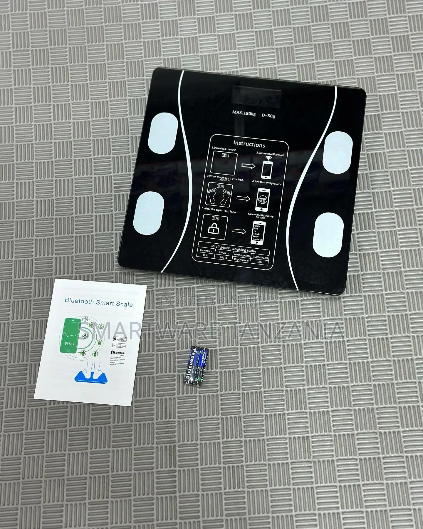 Body Fat Scale, Smartphone App, Bathroom Scale With Display