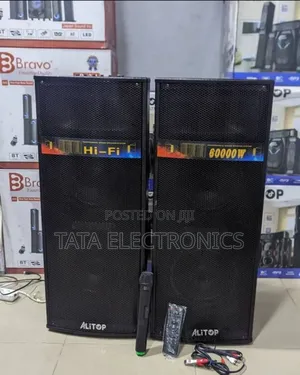 Alitop Speaker 60000 W || Wireless Mic || Hi-Fi