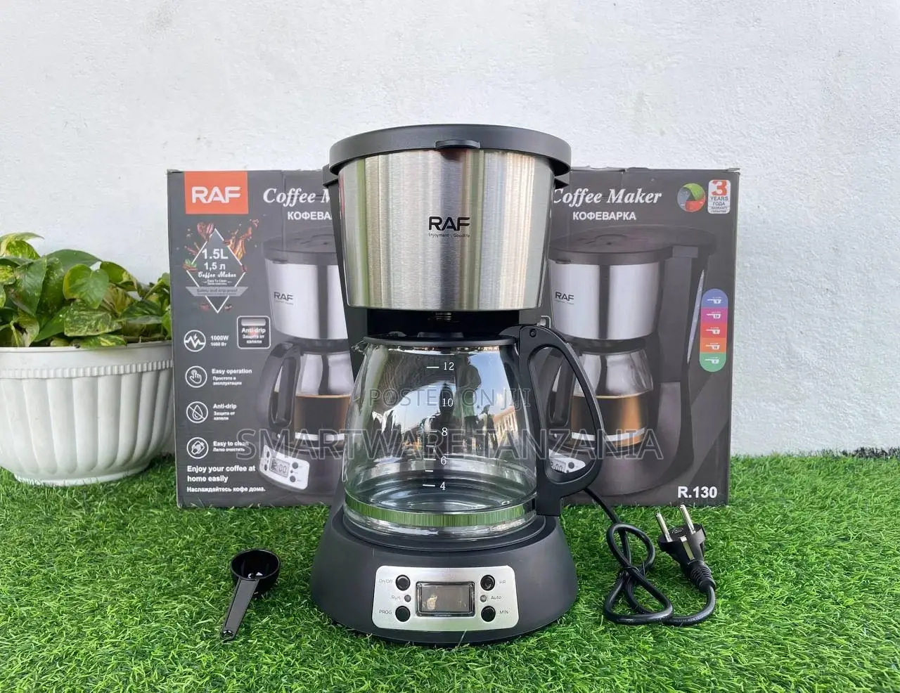 12 Cup Programmable Drip Coffee Maker With 3 Brew Options