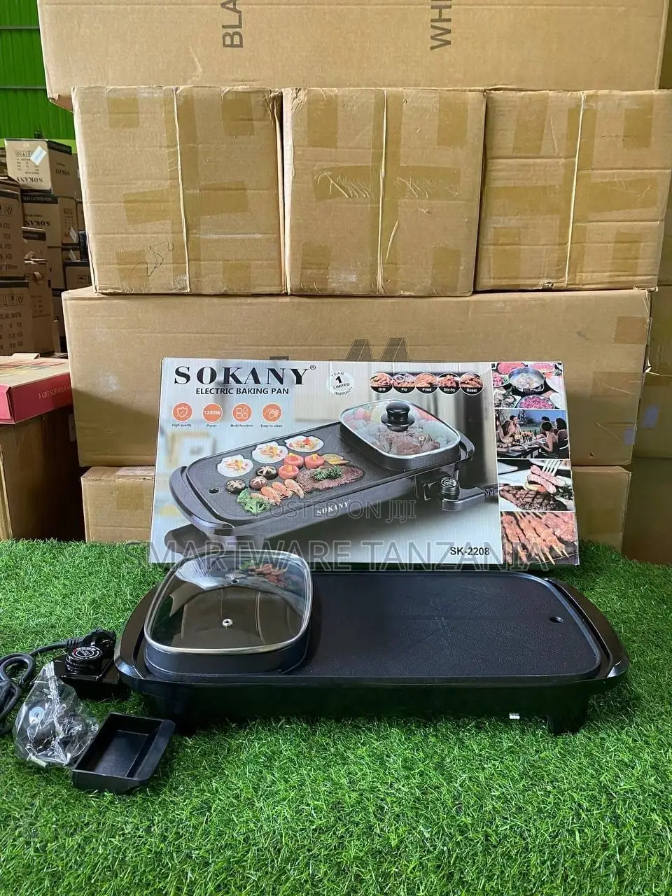 Separate Dual Temperature Control Non-stick Pan BBQ Capacity
