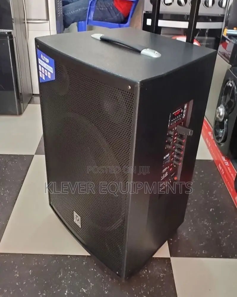 Alitop Rechargeable Speaker 15” With 2 Mic