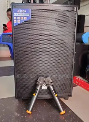 Alitop Rechargeable Speaker 15” With 2 Mic