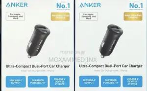 Ultra-Compact Dual-Port Car Charger 30watts