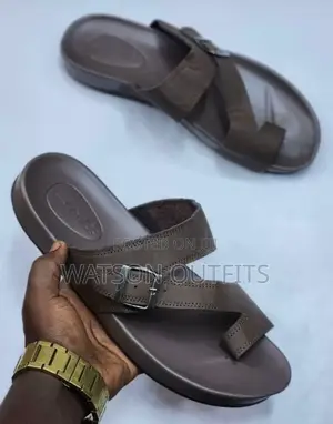 Viatu Wazi Vya Ngozi