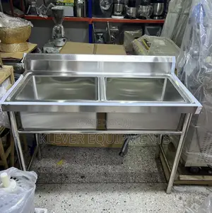 Stainless Steel Commercial Kitchen Double Bowl Sink
