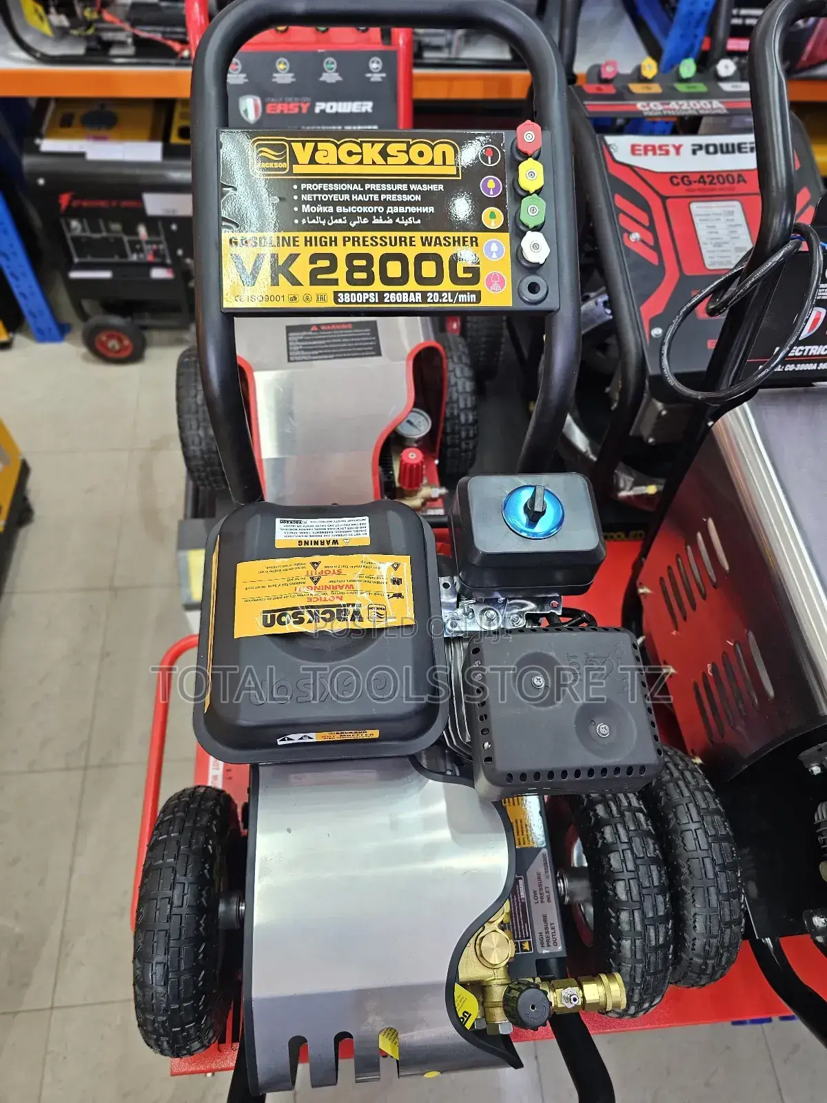 Vackson Gasoline Pressure Washer Vk2800g 3800 Psi