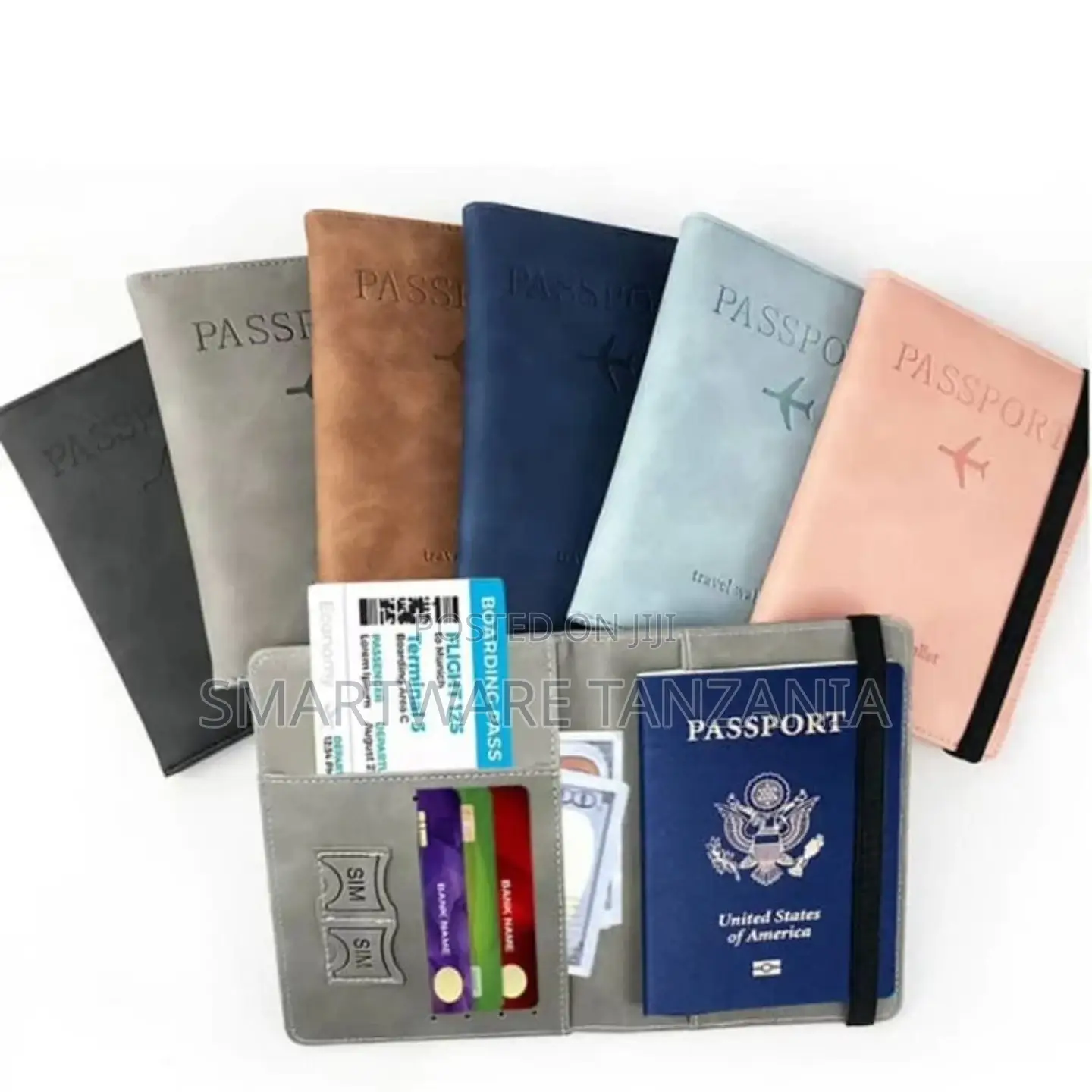 Passport Holder Cover, PU Leather Travel Wallet Case