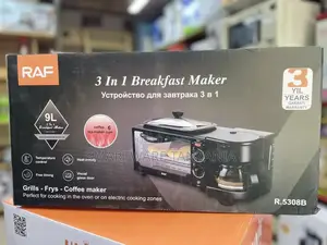 3 In 1 Breakfast Toaster Mini Oven 30min Timer Heat Selector