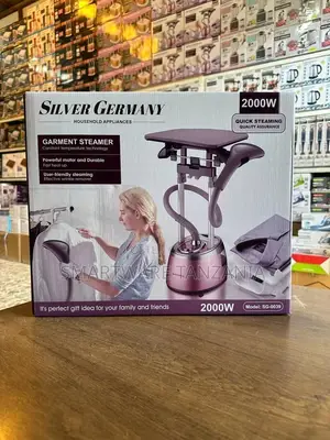 Upright 2000W Fabric Steamer, Ironing Board 8 Steam Level