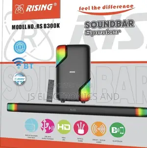 Rising Soundbar Ina Mziki Mkali Piasupport Bluetooth Speaker