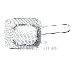 1pc Serving Baskets Stainless Steel Fry Basket Mini