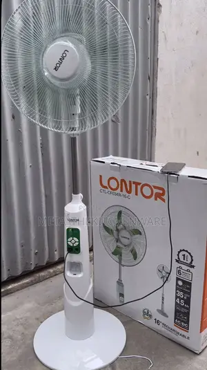 Lontor Rechargeable Standing Fan Size 16