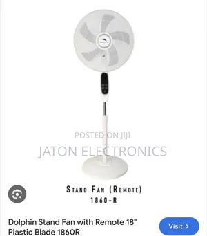 Dolphin Stand Fan With Remote Control