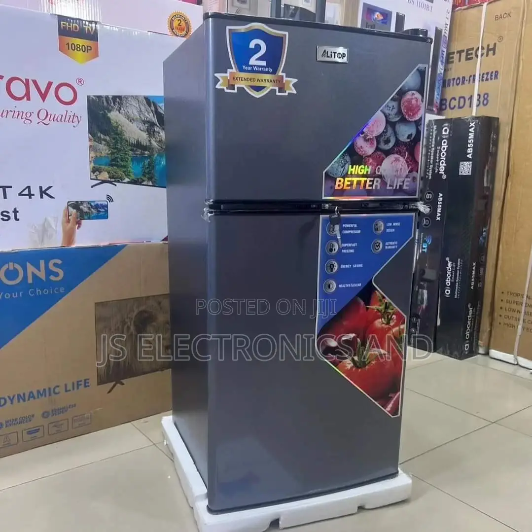 Alitop Friji Milango Miwili Pia Lina Funguo (BCD) Liter 101
