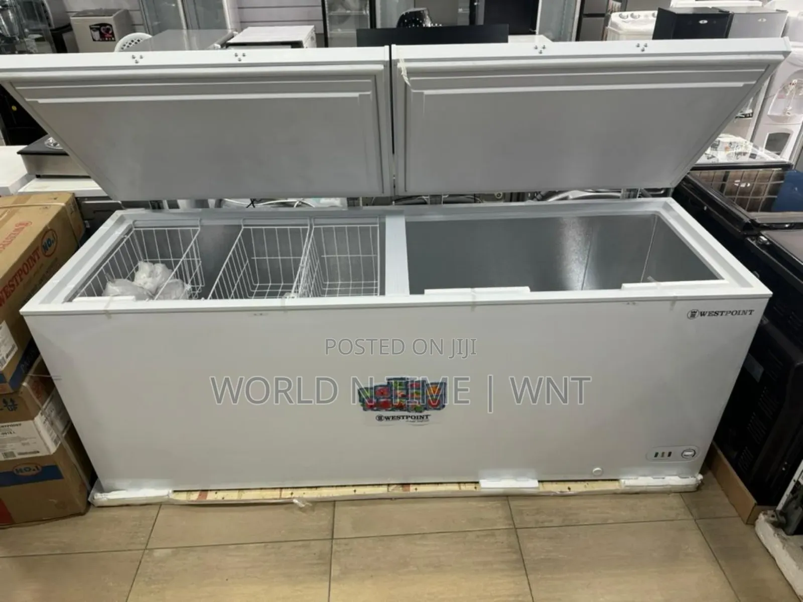 Westpoint WBEQ-7422.F2 Chest Freezer With 2 Doors, 670L
