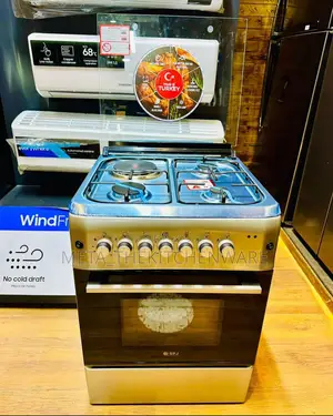 SPJ Cooker 3 Gas + 1 Electric Hob + Electric Oven 60x60cm