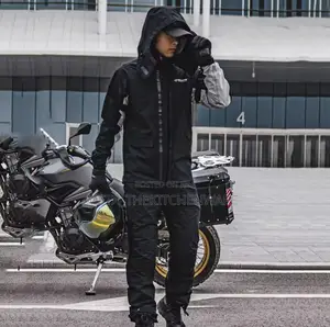 Reflective Waterproof Raincoat + Pants With Shoe Cover