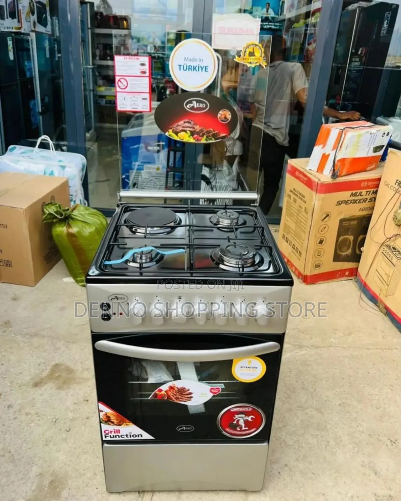 Aero Cooker Plates 4(3gas 1electric) +Electric Oven(50x55cm)