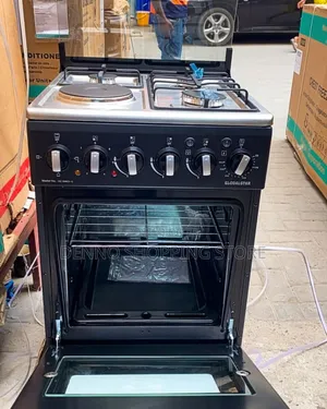 Global Cooker 50*50(3gas 1electric) +Electric Oven Black