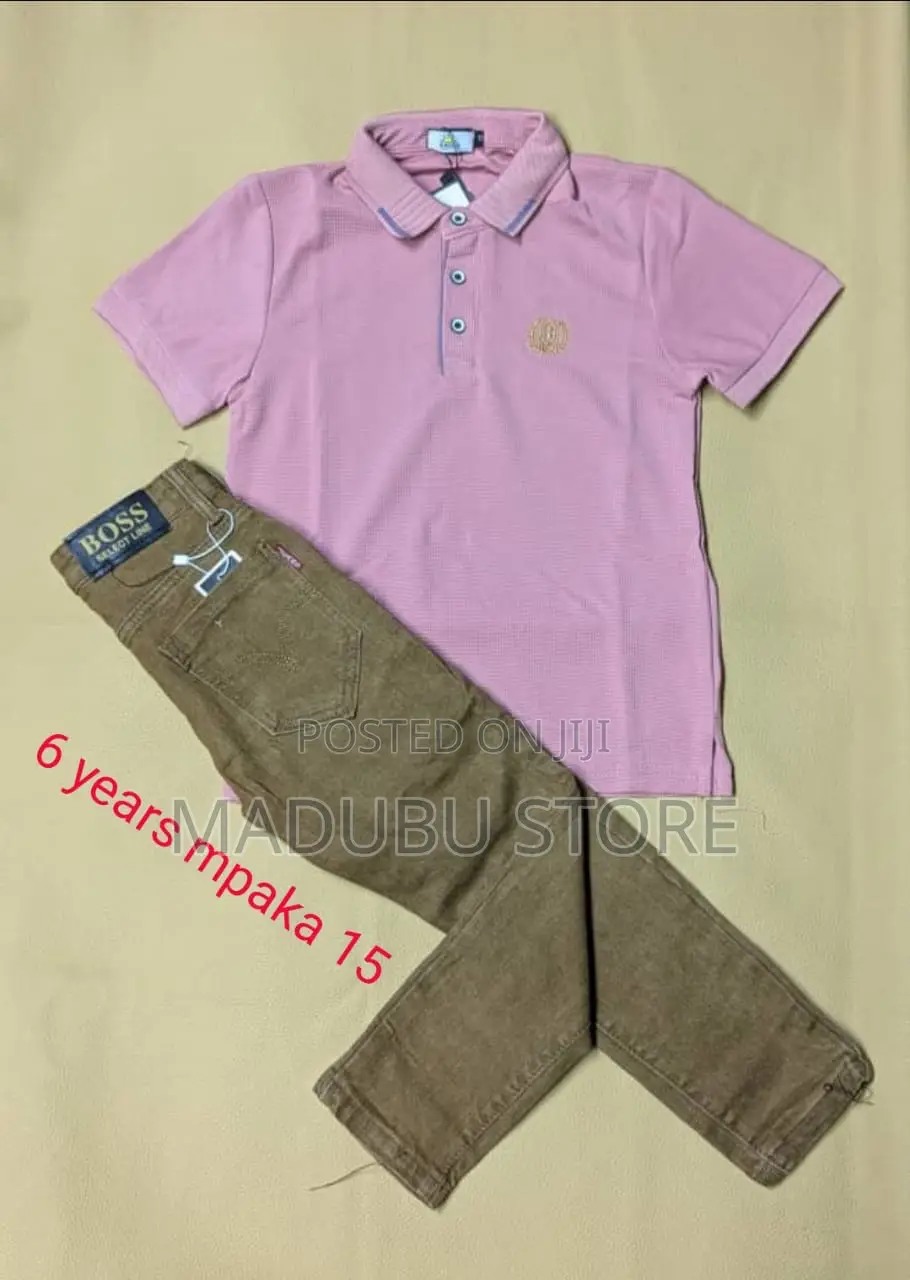 A Set of Children Jeans and T-Shirt