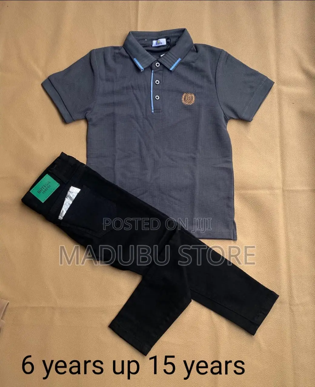 A Set of Children Jeans and T-Shirt