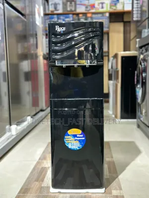 Roch Water Dispenser 3 Taps With Fridge (Black 120r-C)