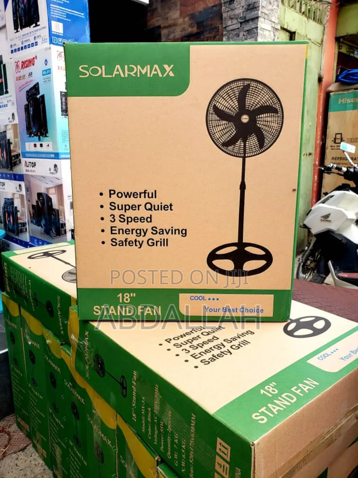 Solar Max Stand Fan