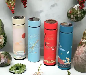 Potable Thermos Bottle Cup Smart Temperature Display Flask