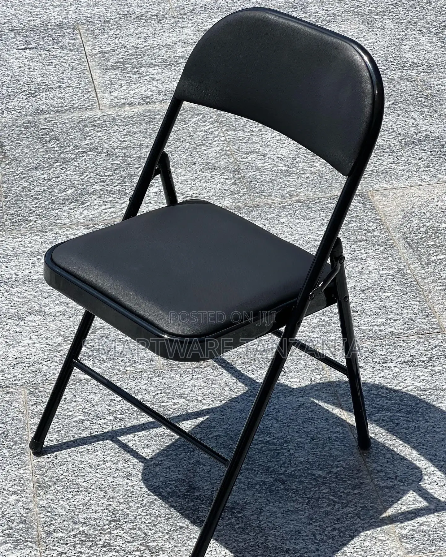 Portable Chair For Home Dining Office Outdoor Fishing, Black