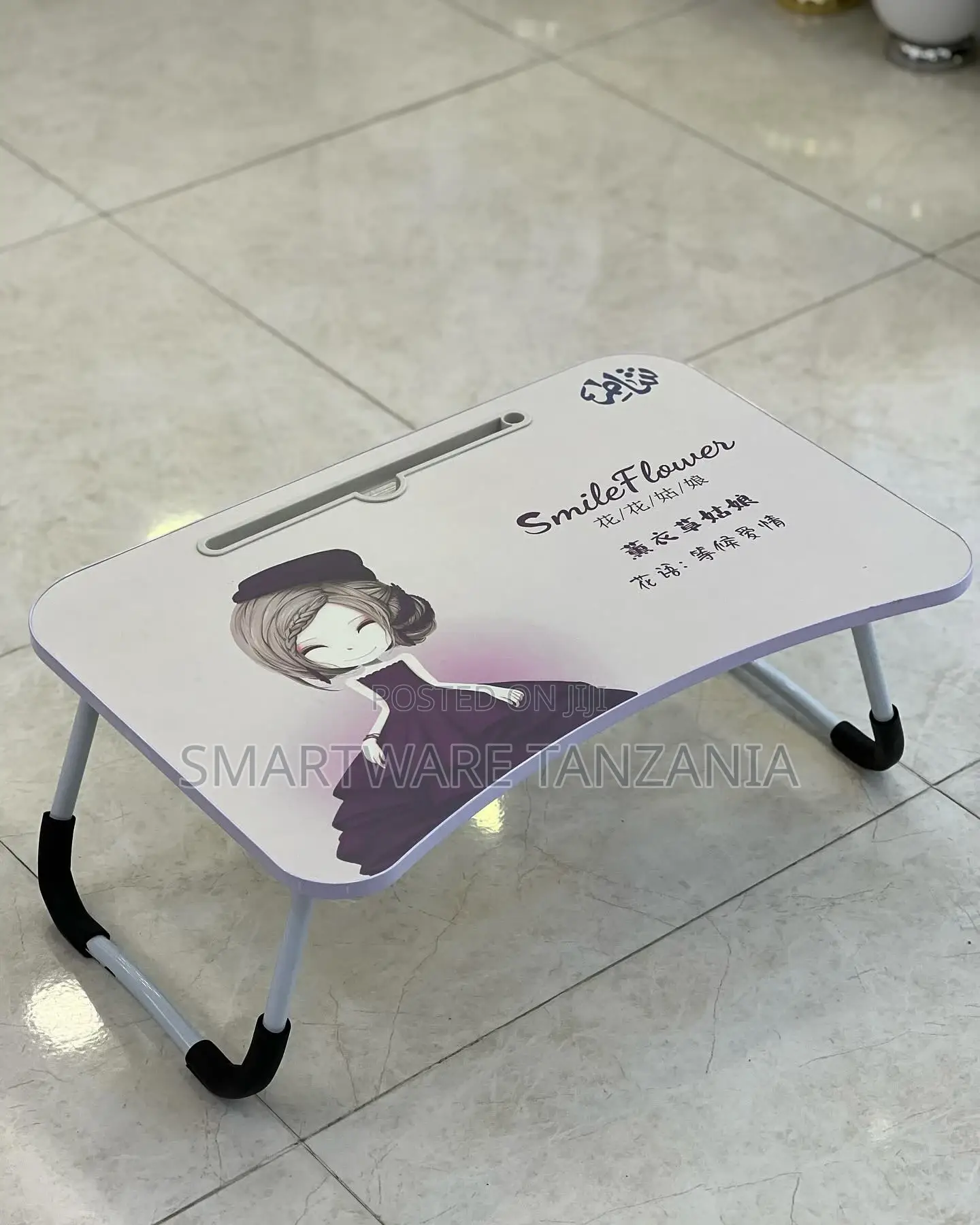 Side Table In C Shape Portable Foldable Laptop Desk,Bed Sofa