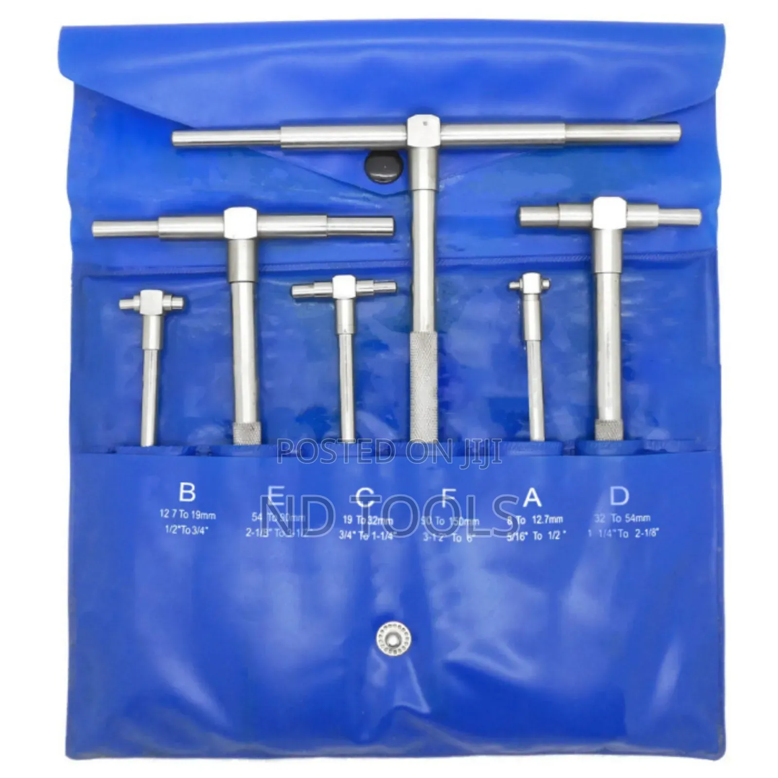 Toolex 530191 6pcs Telescopic Gauge Set 8-150mm
